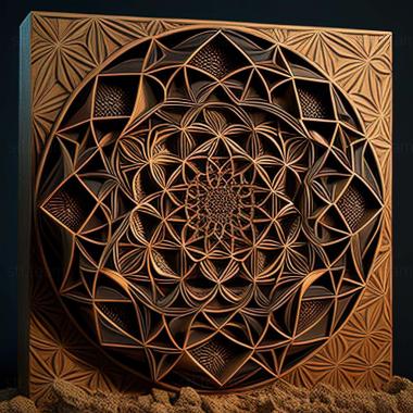 3D model sacred geometry (STL)